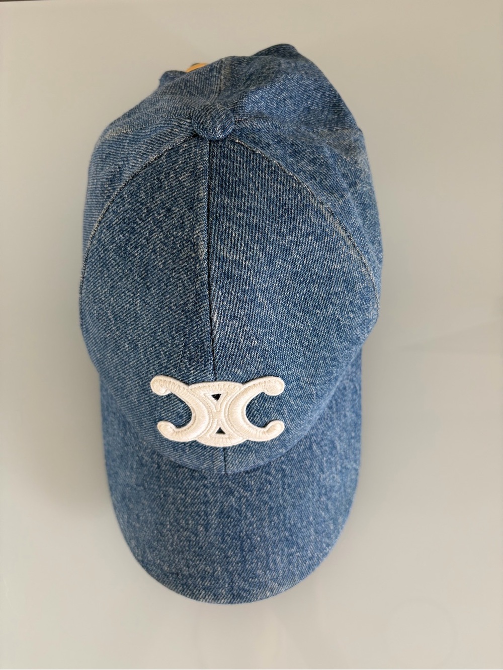 Celine Triomphe Baseball Hat in Denim
